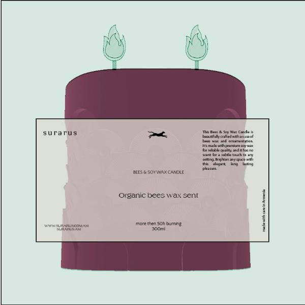 Bees & soy wax candle